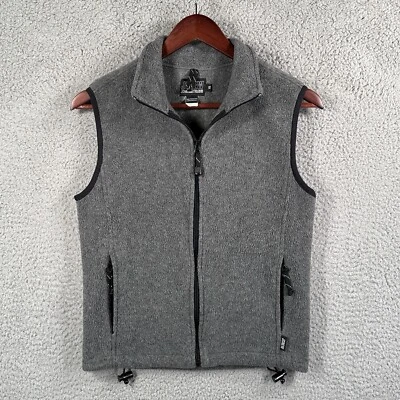 J Crew JCMG Multiglisse Vintage Sherpa Full Zip Vest Mens XS Gray USA Outdoors - Image 1 of 4
