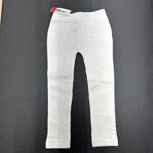 NWT Epic Threads Girls Sz 5 Angel White Patterned Fleece Lined Leggings - Picture 1 of 5