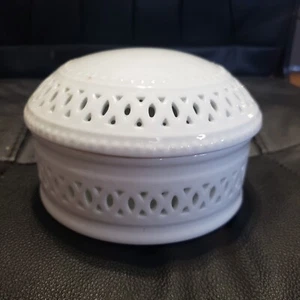 maryland china trincket round  with lid jewelry  home decor - Picture 1 of 8