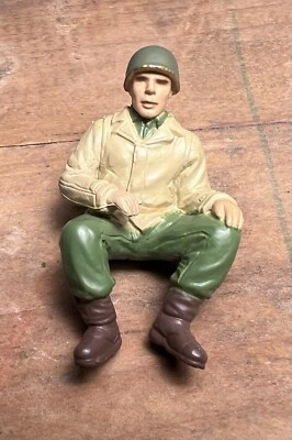RARE Forces Of Valor FOV Unimax 1:32 WWII US Jeep DUKW Driver Figure Normandy - Image 1 of 2