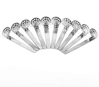 15mm Spoon Smoking Pipe Screens Gauzes Conical Steel Bowl Metal Brass Steel