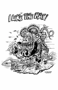 1992 - I LIKE THE RAT - ED "BIG DADDY" ROTH RAT FINK COLORING BOOK POSTER - Picture 1 of 1