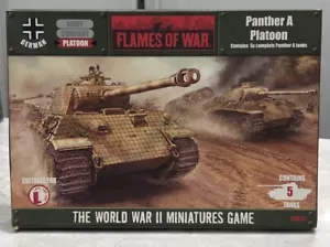 Flames Of War GBX19 Panther A Platoon, Battlefront, Resin & Metal OOP - Picture 1 of 7