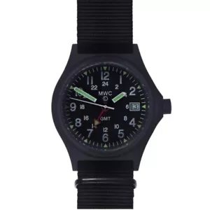 MWC Gmt Reloj Militar PVD Cuarzo Hombre Fecha 100m - Imagen 1 de 2
