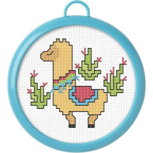 Counted Cross Stitch Kit ~ My 1st Stitch Llama w/Frame #49176 - Picture 1 of 3