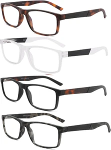 Reading Glasses Blue Light Blocking for Women Men,Spring Hinge Computer Cheaters - Picture 1 of 6