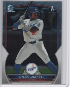 Dylan Campbell 2023 Bowman Draft 1st Chrome #BDC-181 Los Angeles Dodgers - Picture 1 of 2