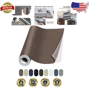 Large Linen Brown Self-Adhesive Repair Tape - Versatile Patches for DIY Projects - Picture 1 of 8