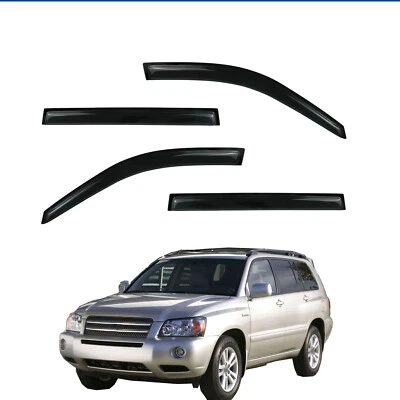 Window Visor Deflector fit 2001-2007 Toyota Highlander Vent Shade Rain Guard 4pc Foto 1 de 4