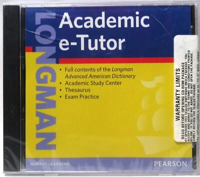LONGMAN Academic e-Tutor CD-ROM By Pearson Longman >SEALED< - Image 1 of 4