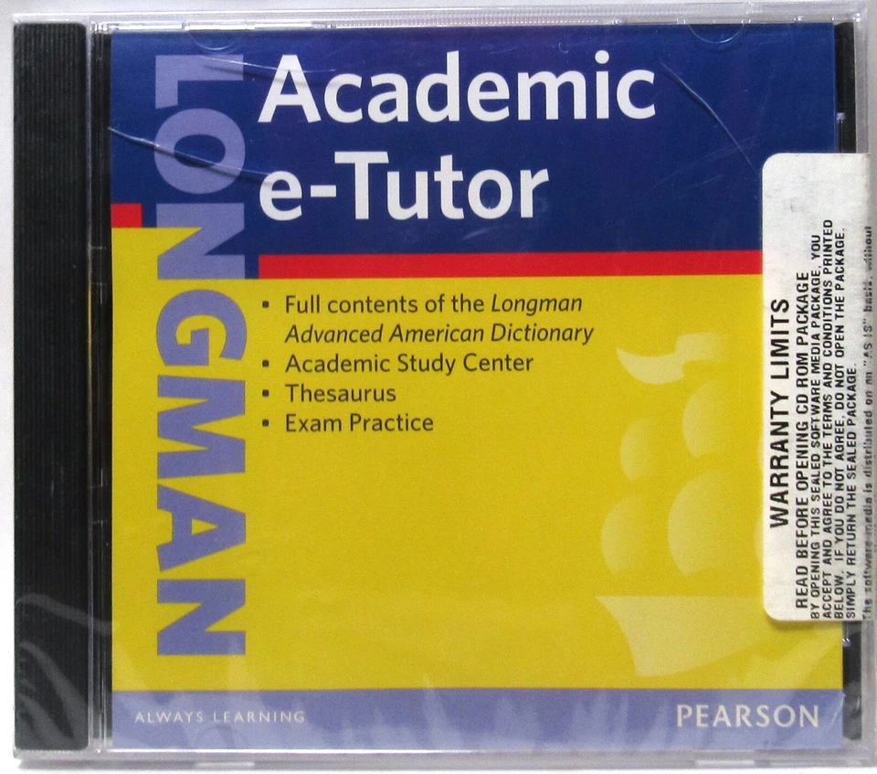 LONGMAN Academic e-Tutor CD-ROM By Pearson Longman >SEALED< - Image 1 of 4