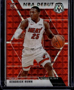 2019-20 Panini Mosaic KENDRICK NUNN Red Prizm NBA Debut #268 Miami Heat - Picture 1 of 2