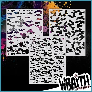 Jungle Camo Set #2 - Reusable Airbrush Stencil Template - Picture 1 of 6