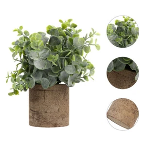 Artificial Green Plants Greenery for Vase Fake Eucalyptus Office - Picture 1 of 12
