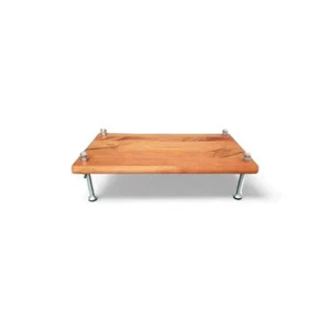 24" CIDS Monitor Stand Pine 1" Gunstock 24x11.25x6 Made in USA Riser Bolts NEW - Picture 1 of 10