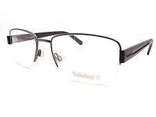 Timberland Monture Gunmetal Noir Semi sans Bord 55mm Spectacles TB1305 009