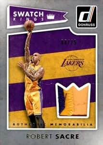 2015-16 DONRUSS SWATCH KINGS PRIME PATCH #15 ROBERT SACRE 08/25 - Picture 1 of 1