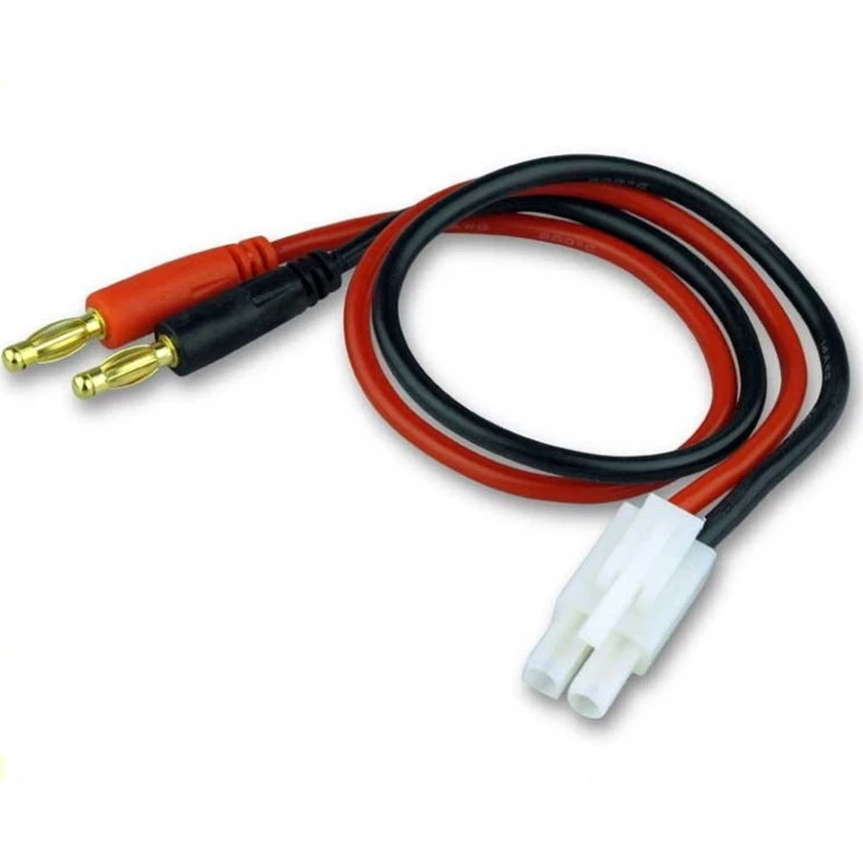 Tamiya Stecker Ladekabel mit 4mm Bananenstecker Goldstecker