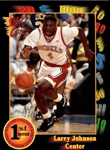 1991-92 Wild Card Larry Johnson #24 Rookie Basketball Card RC UNLV - Hornets - Picture 1 of 2
