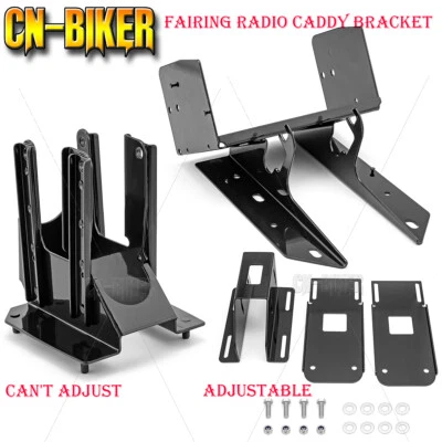 Soporte de carenado delantero ajustable radio caddy soporte para Harley 1998-2013 Road Glide Foto 1 de 3