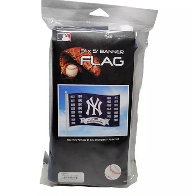 MLB NY Yankees 27-Time Champions 3' X 5' Flag by Rico Industries - Image 1 of 4