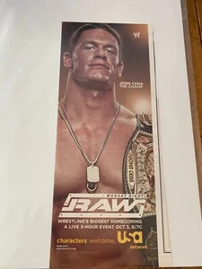 Vintage 2005 John Cena Monday Night Raw USA Network Wrestling ad - Bild 1 von 1
