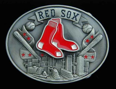 BOSTON RED SOX COMMEMORATIVE BELT BUCKLE SISKIYOU NEW! Cover