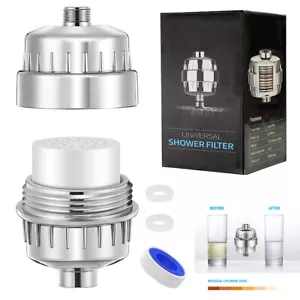 Shower Head Filter Remove Chlorine Fluoride 20Stage Filtration System Cartridge. - Picture 1 of 12