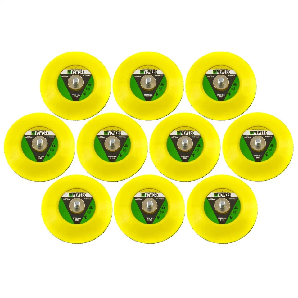 3" 75mm Hook Loop Sanding Polishing Backing Pad M6 Thread for Air Sander - Image 1 of 1