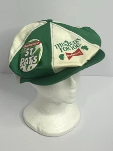 Vintage Budweiser St. Patricks Day Irish Snapback Hat & Button Lot - Picture 1 of 4