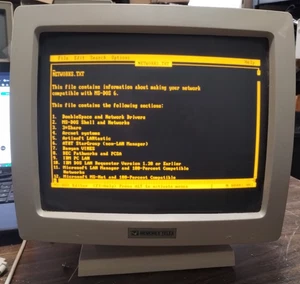 Memorex / Telex Monochrome CRT Monitor with swivel, Vintage. Works, READ ! - Picture 1 of 13