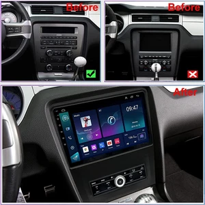 For Ford Mustang 10-14 Android Car Radio Stereo Wireless Carplay GPS Navi -- - Picture 1 of 18