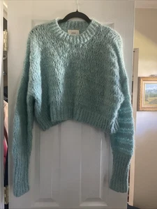 Arirzia Wilfred Lune Alpaka Pullover Ocean Teal Cropped M - Bild 1 von 5