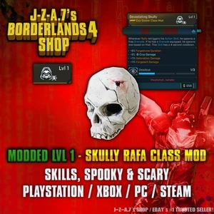 Borderlands 4✨ MODDED LEVEL 1 ONE SKULLY RAFA CLASS MOD BL4 ✅PC-PS-XBOX✨ - Picture 1 of 5