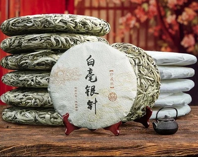 300 г FuDing белый чай торт серебряная игла Bai Hao Yin Zhe Beeng чай - Изображение 1 из 4