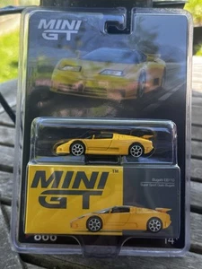 Mini GT 1:64 Bugatti EB110 Super Sport Giallo Bugatti Yellow #866 ON SALE - Picture 1 of 3