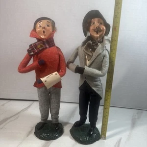SELTEN signiert 1982 Byers' Choice Ltd Weihnachtslieder Männer Set 12” & 13” - Bild 1 von 8
