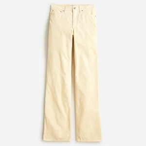 NWOT J Crew Women’s High-rise '90s wide-leg Pant in Corduroy Butter Yellow 27 - Picture 1 of 5