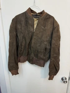 Vintage 50s McGregor Jacket Size 40 Dupont Quilon Suede & Wool Conmatic Full Zip - Picture 1 of 8