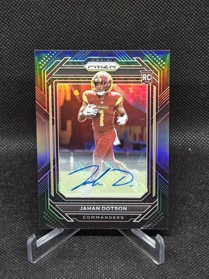 2022 Panini Chronicles Prizm Black - Jahan Dotson - #PB-15 - Silver - RC - Auto - Image 1 of 2