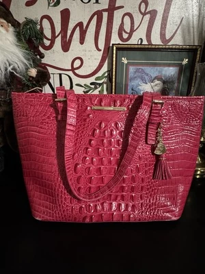 Brahmin Medium Asher Tote Sweetheart  Pink Melbourne Leather  - Image 1 of 4