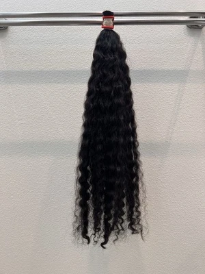 Cabello humano corte rizado a granel crudo 26 pulgadas Foto 1 de 2