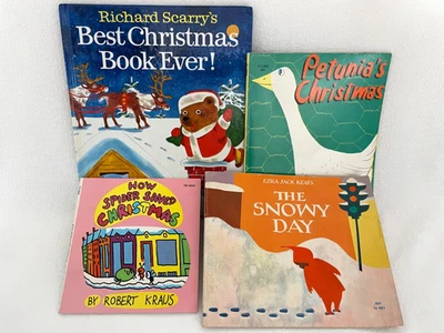 Lot Children's Richard Scarry's Best Christmas Book Ever! Snowy Day Petunia's Foto 1 de 4