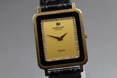 [Casi COMO NUEVO] Raymond Weil Othello 130 esfera dorada cuarzo 18K para hombre de JAPÓN W685 Foto 1 de 4