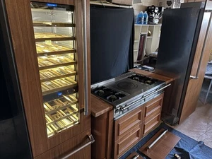 William Ohs WmOhs Walnut Cabinet Set La Cornue Range Hestan Wine & Refrigerator - Picture 1 of 24