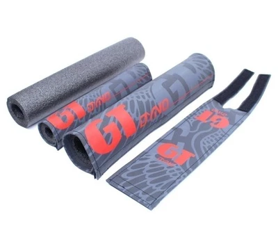 GT DYNO 1989 Re-Issue 3 件套尼龙 BMX 自行车垫黑色/灰色/红色 — 第 1/3 张图片