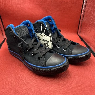 Converse Junior Chuck Taylor Static Mid Black/Larkspur 645426F Size 4 - Image 1 of 4