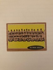 1962 BALTIMORE ORIOLES Team Card-Topps Set Break-Baseball Card#476 CENTERED