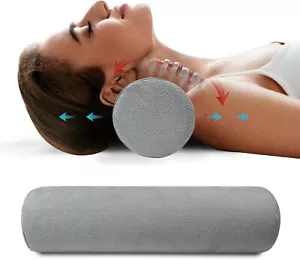 2x Cervical Neck Pillow, Neck Support, Pain Relief Sleeping Gray Neck Pillow - Picture 1 of 1