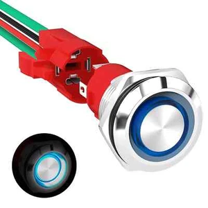 20 Amp Momentary Push Button Switch 12V Marine Waterproof Switch - Picture 1 of 3